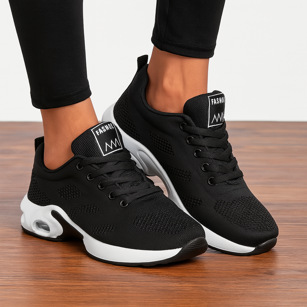 Dames Wandel- en Werkschoenen – Lichtgewicht Sneakers met Orthopedische Zool & Air Cushion